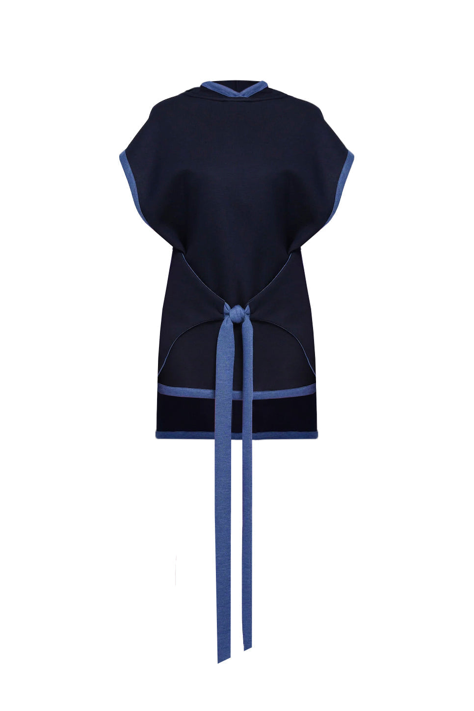 Warm Hooded Vest Blue/Navy Reversible - One size - Vest