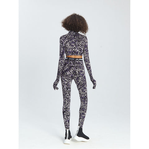 CROPTOP MASK snake violet