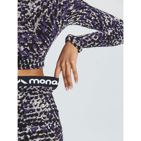 CROPTOP MASK snake violet