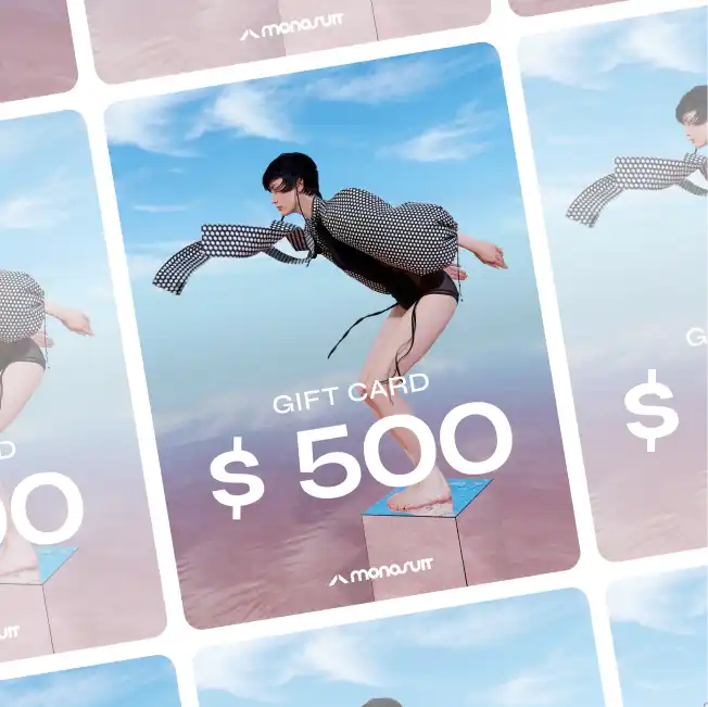 $500 gift card featuring a figure in a checkered outfit doing a skateboarding trick.