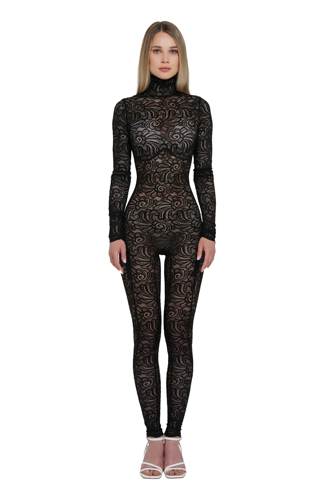 LONG SLEEVE BODYSUIT IN BLACK