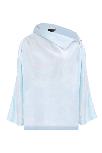 BLOUSE BUBBLE blue - ONE SIZE / Blue - TOP