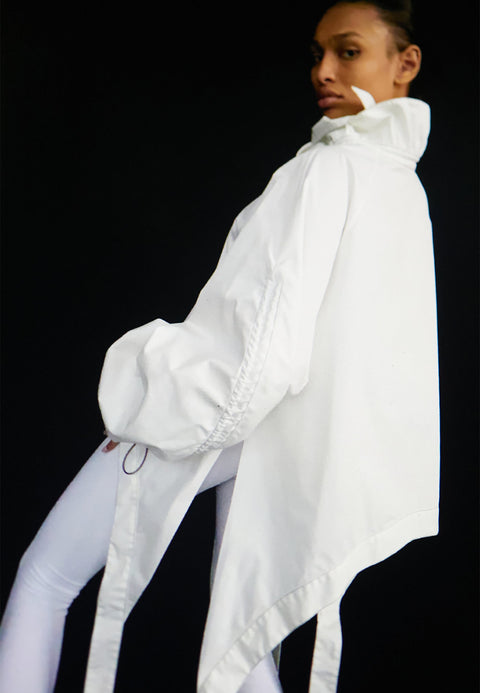 BLOUSE MAY ZIP white - S-L / White - TOP