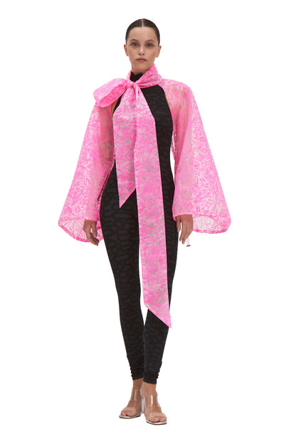 BOLERO Sleeves Flora Pink - One Size - Bolero