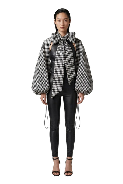 BOLERO Sleeves Herringbone Pattern