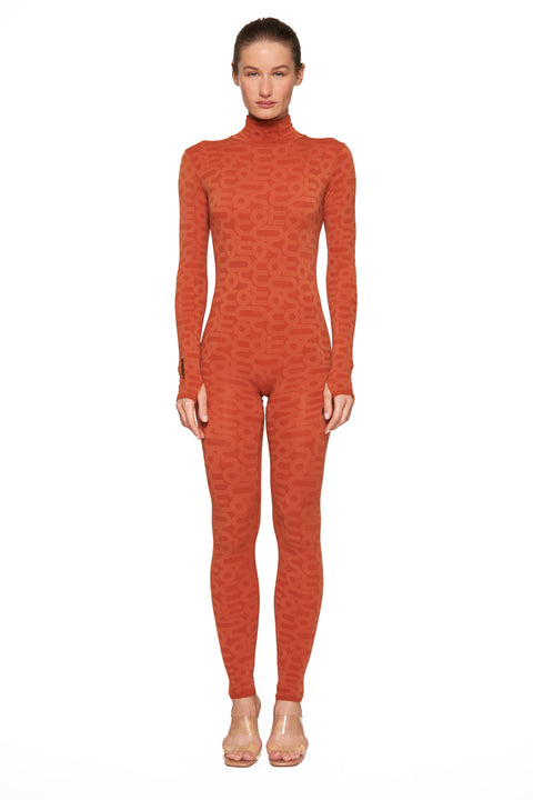 Orange Bodysuit Long Sleeve ECO Monoskin