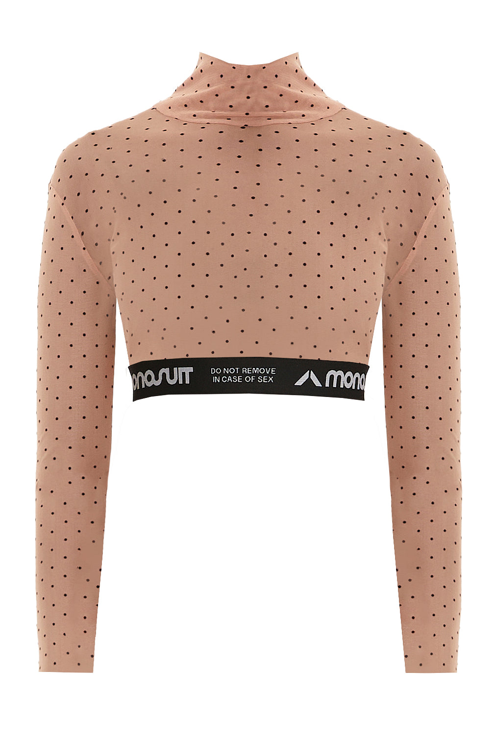 CROPTOP Beige Dots - Top