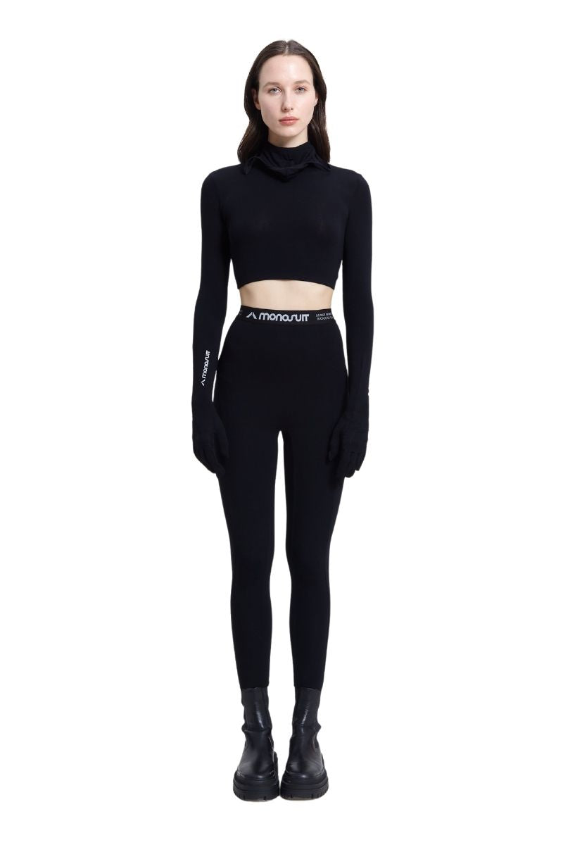 CROPTOP MASK black - TOP