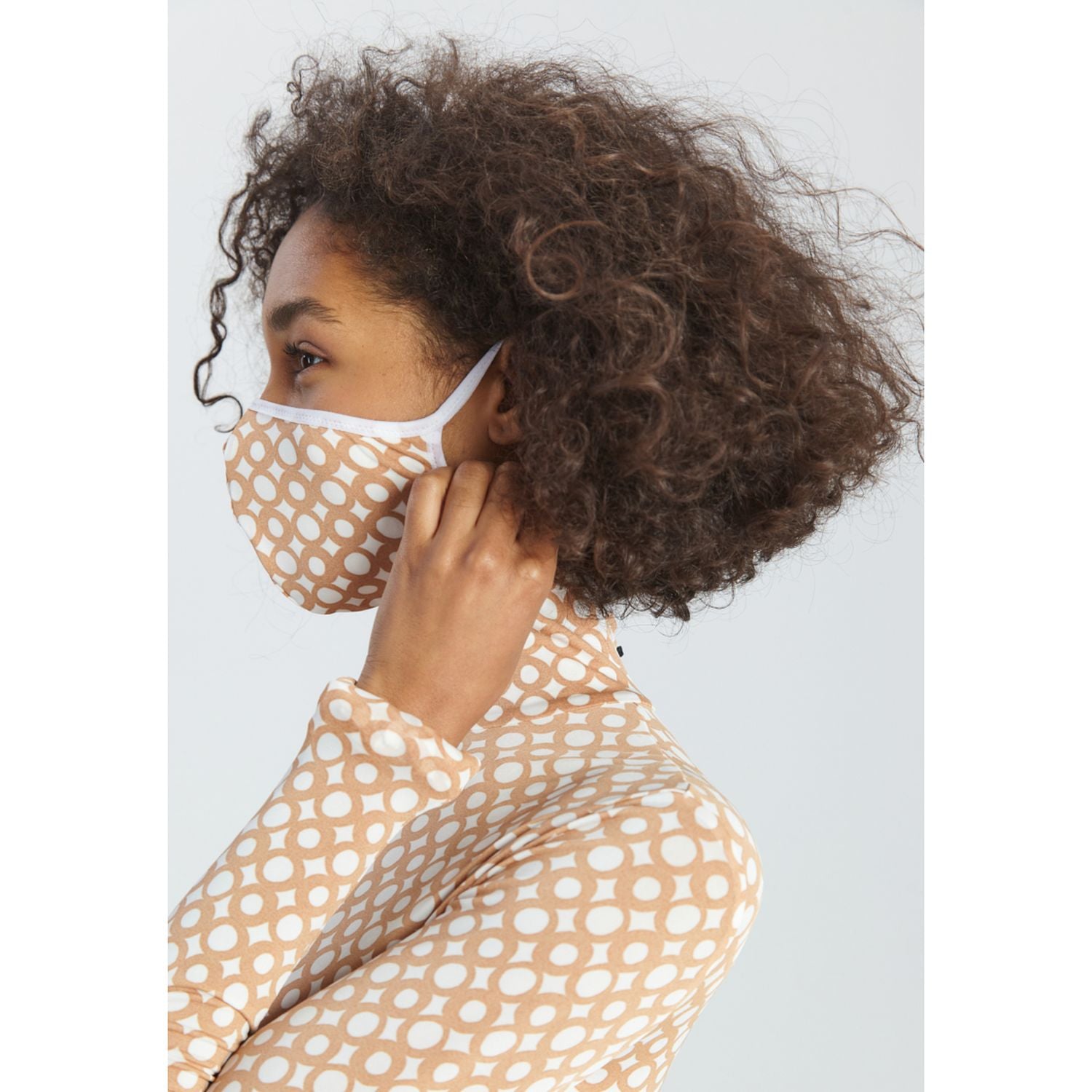 CROPTOP Mask Ring Beige - Top