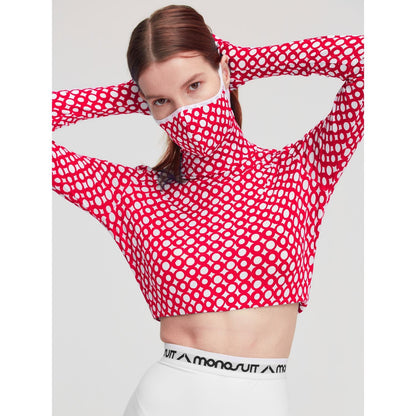 CROPTOP MASK RING red - TOP