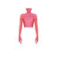 CROPTOP MASK RING red - TOP