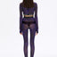 CROPTOP MESH violet - TOP