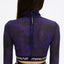 CROPTOP MESH violet - TOP