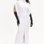DRESS LEA NARROW PLUS SIZE white - DRESS