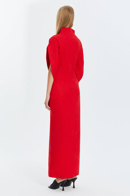 DRESS Lea Narrow Red - Dresses