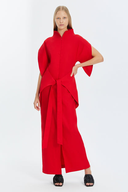 DRESS Lea Narrow Red - Dresses