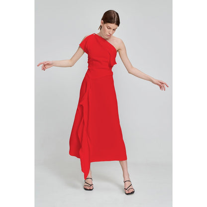 DRESS Leila Red - Dresses