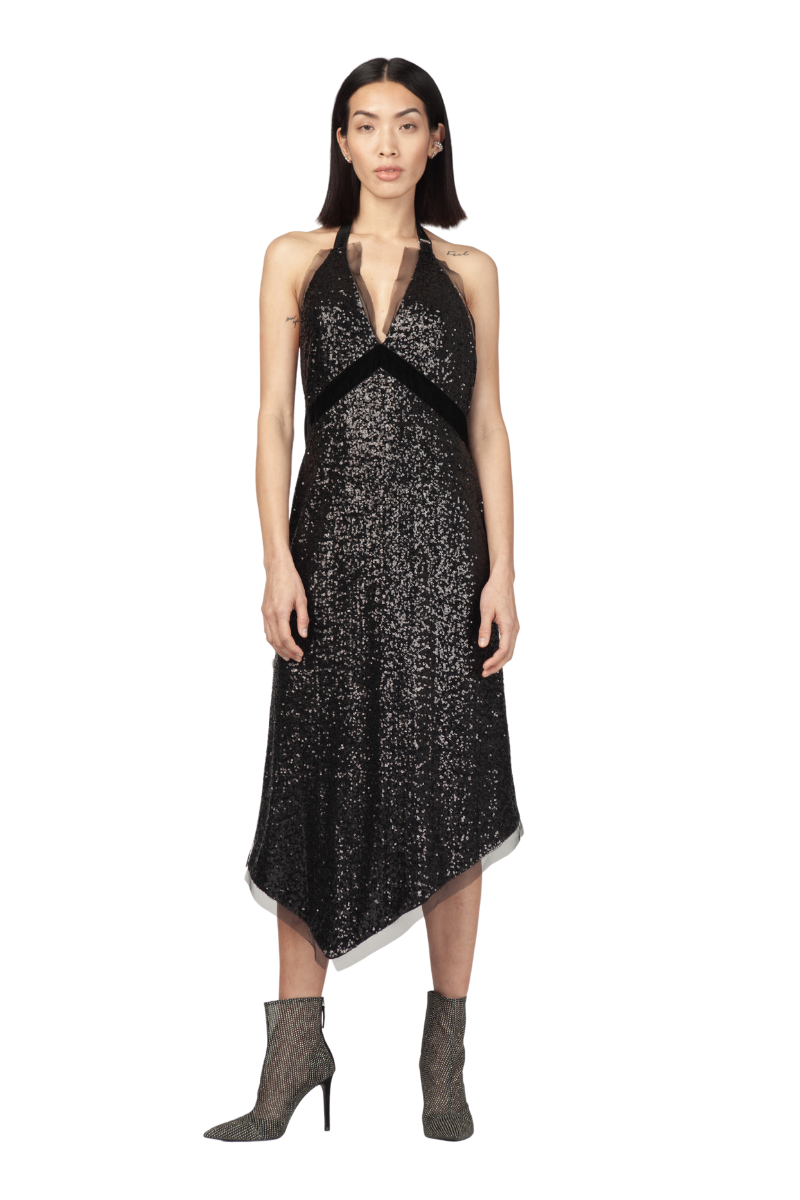 DRESS Paillettes Black