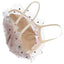 FACE MASK FRILL light pink - ONE SIZE / Light pink -