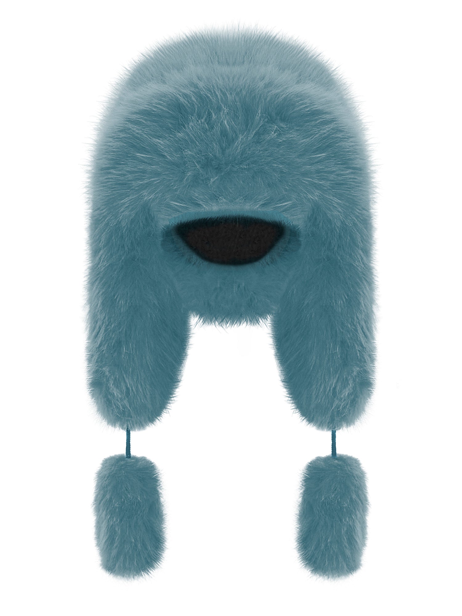 Fancy Poodle Faux Fur Hat Blue - One size / Blue - Hats