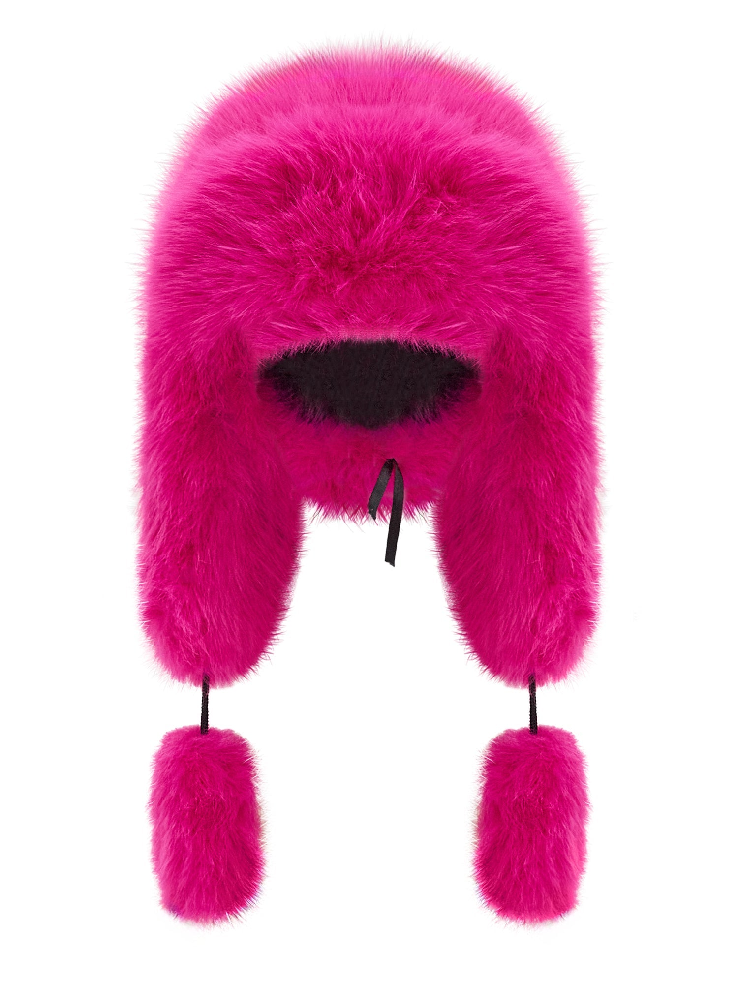 Fancy Poodle Faux Fur Hat Fuchsia - One size / Pink - Hats