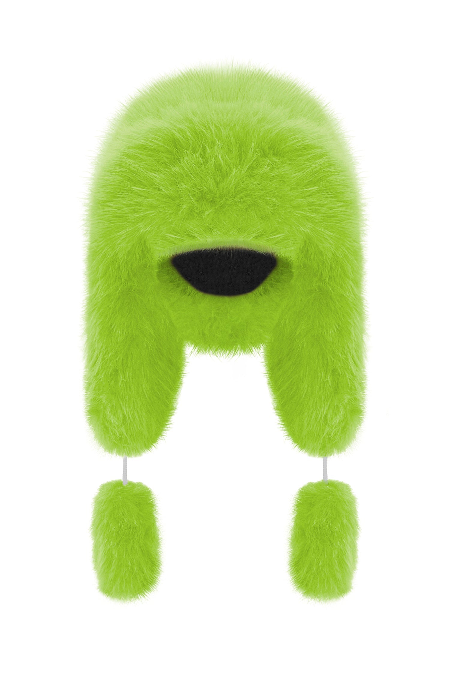 Fancy Poodle Faux Fur Hat Lime - One size / Green - Hats