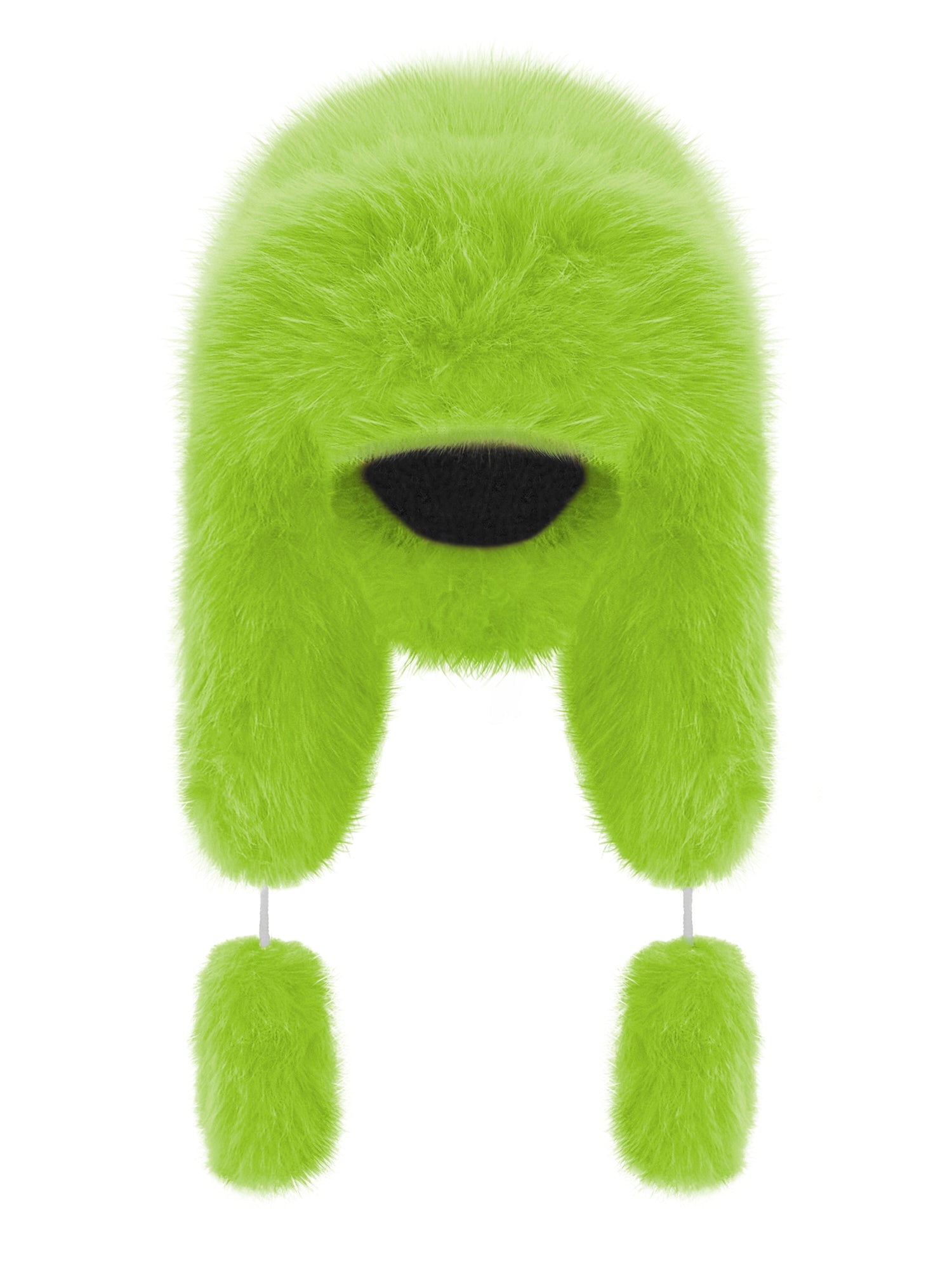 Fancy Poodle Faux Fur Hat Lime - One size / Green - Hats