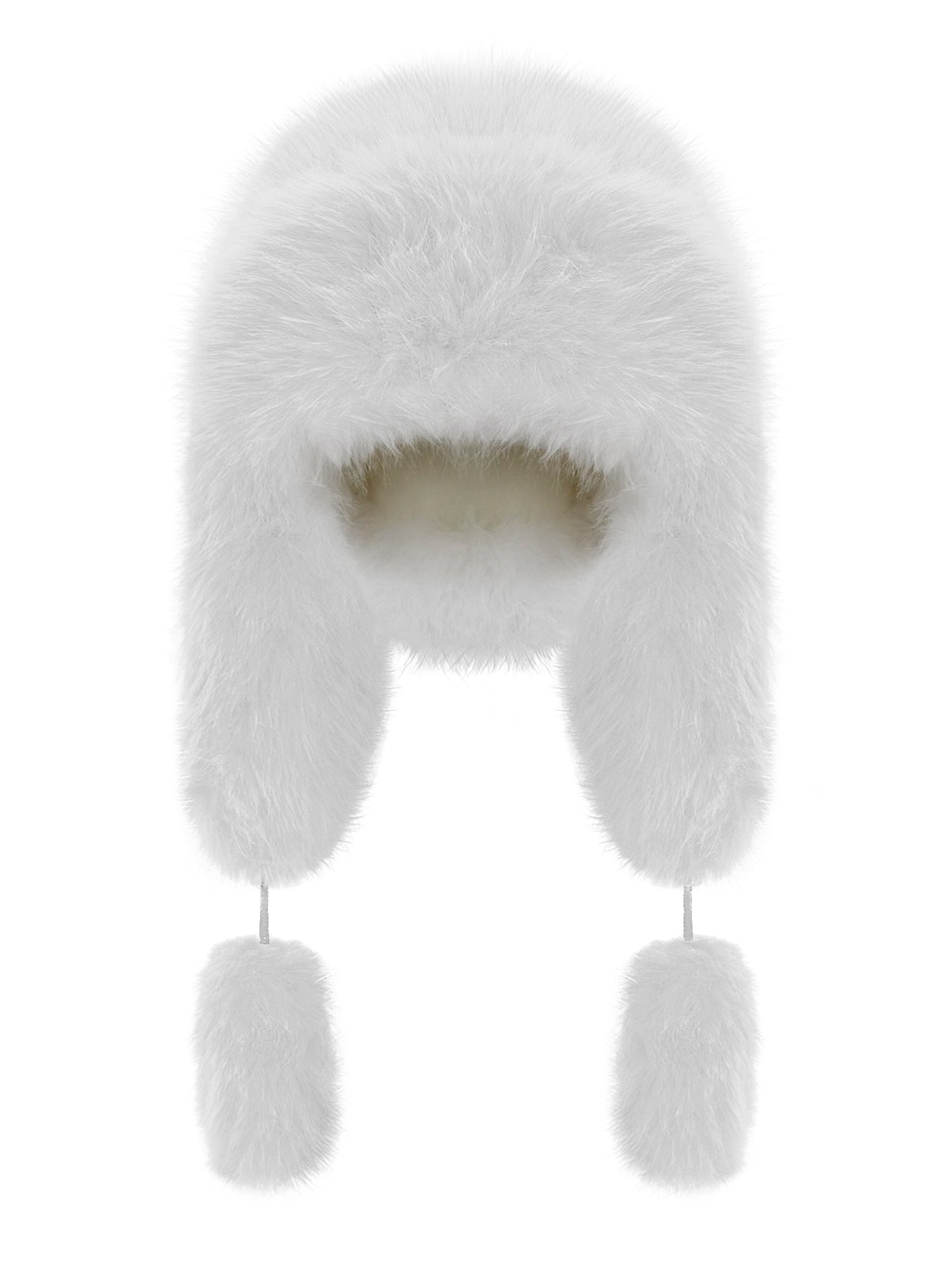 Fancy Poodle Faux Fur Hat White - One size / White - Hats