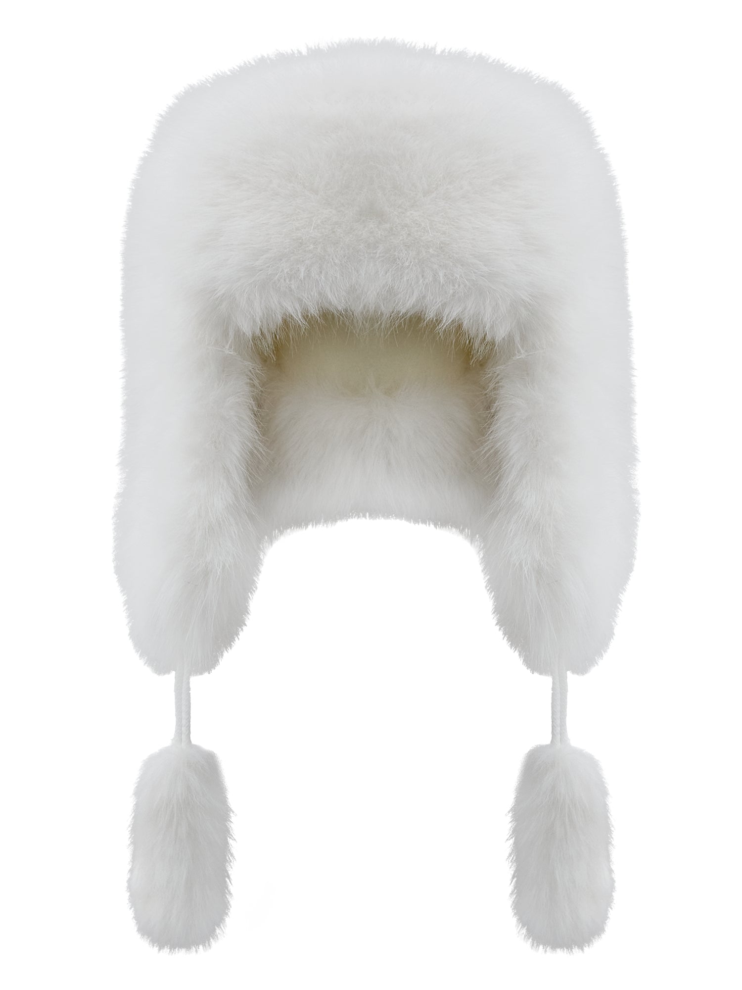 Fancy Poodle Faux Fur Hat White - One size / White - Hats