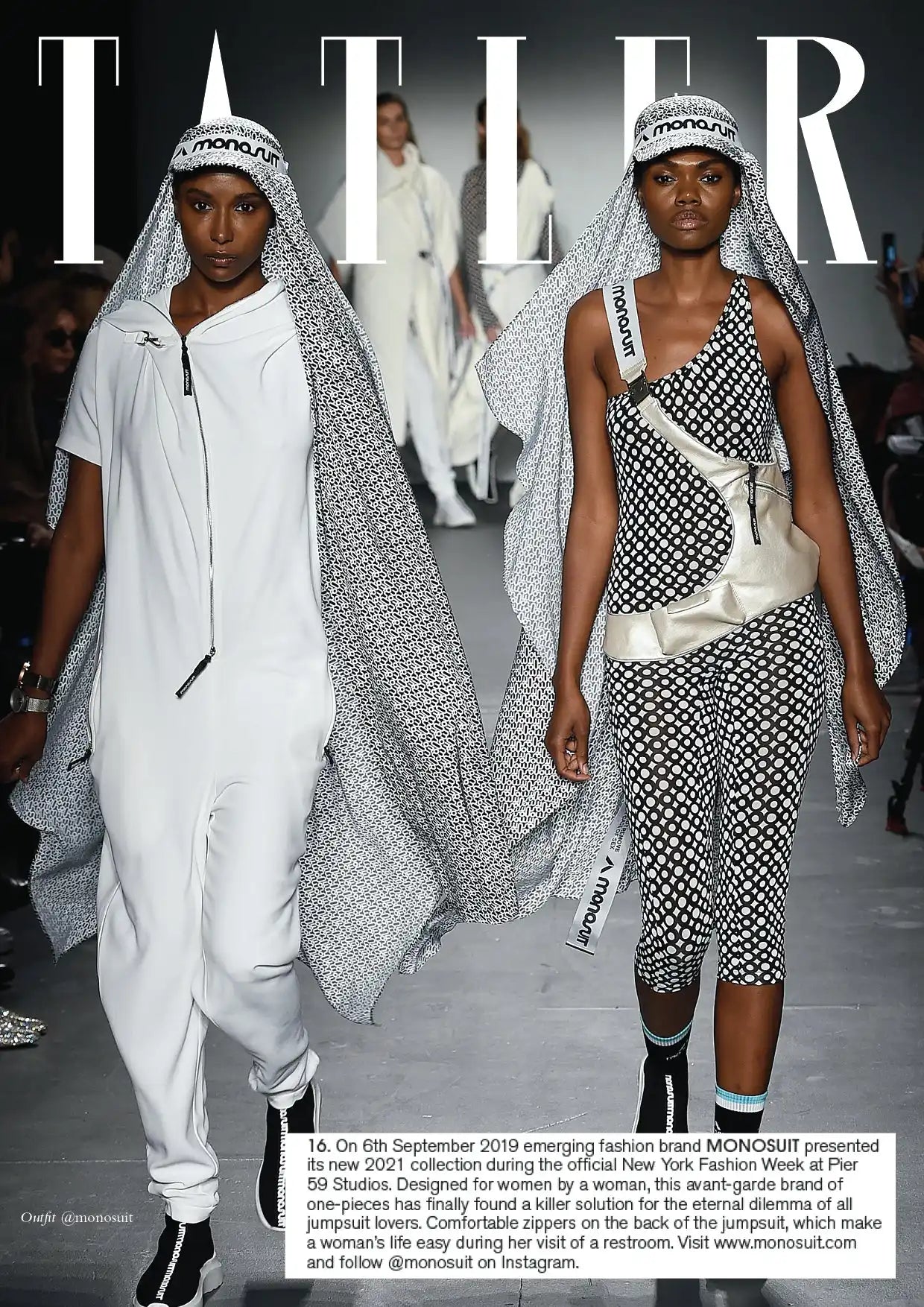 Tatler Monosuit fashion show