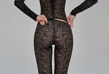 Mesh See-through Three-Piece Suit