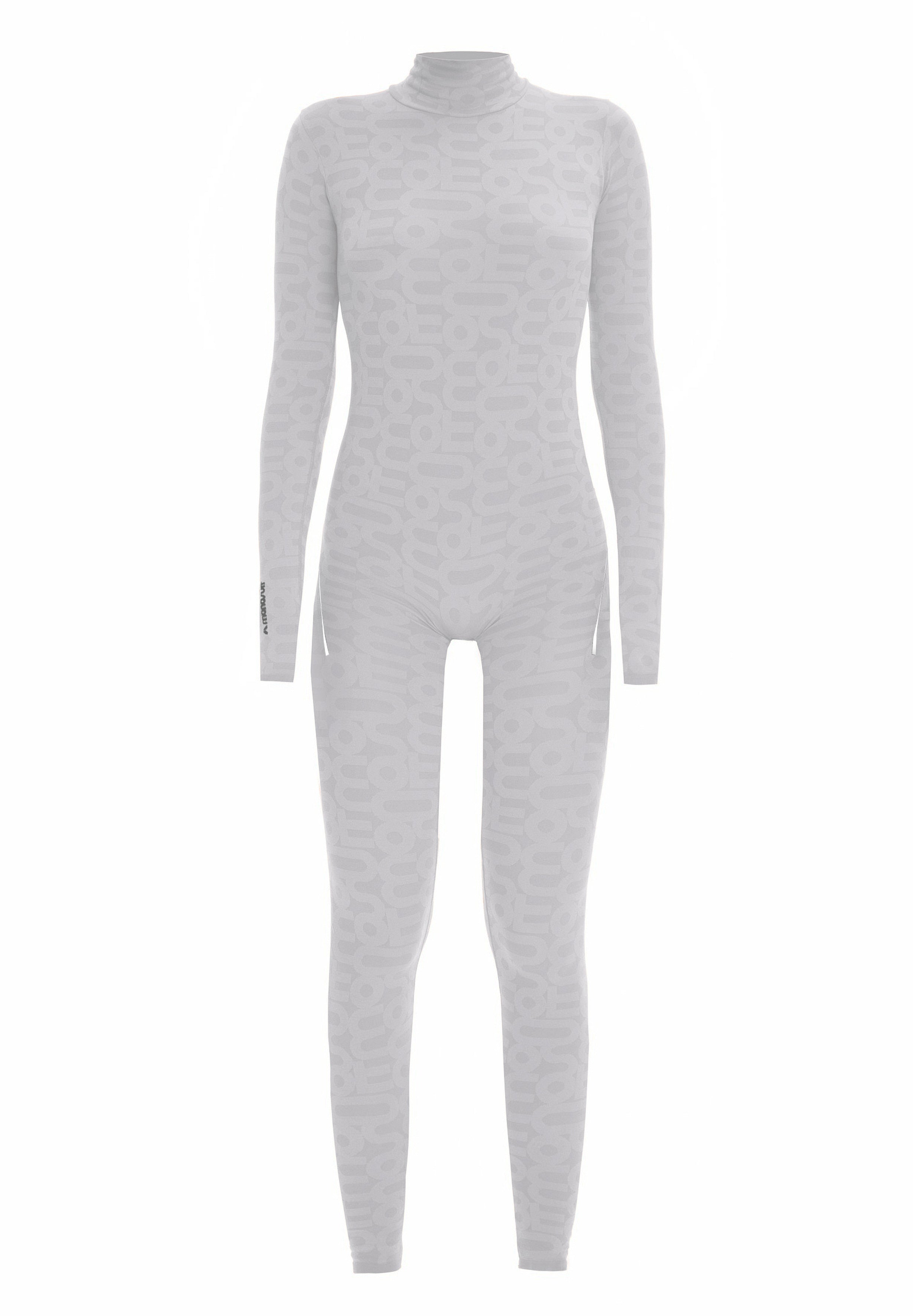 Gray Seamless Long Sleeve Turtleneck Full ECO Bodysuit