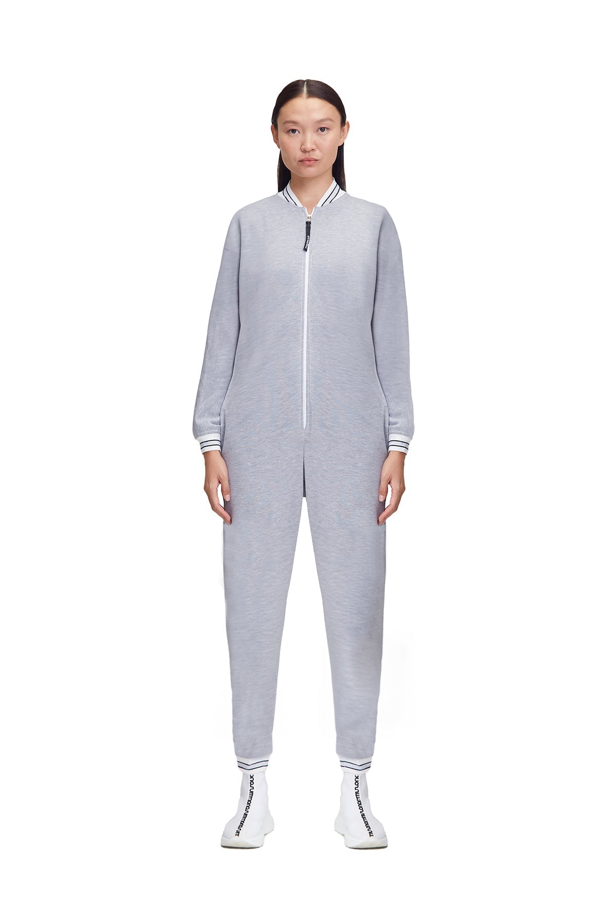 JUMPSUIT Bombersuit Grey