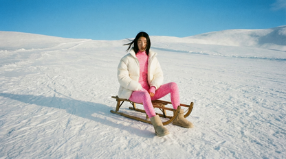 Climate-Adaptive Monoskin-Pink Seamless Turtleneck Long Sleeve Full ECO Bodysuit