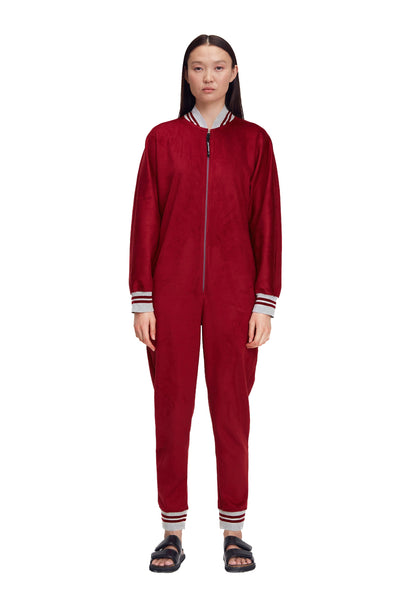 JUMPSUIT Bombersuit Red Velvet - Jumpsuit