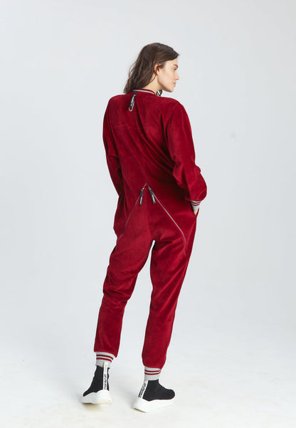 JUMPSUIT Bombersuit Red Velvet - Jumpsuit