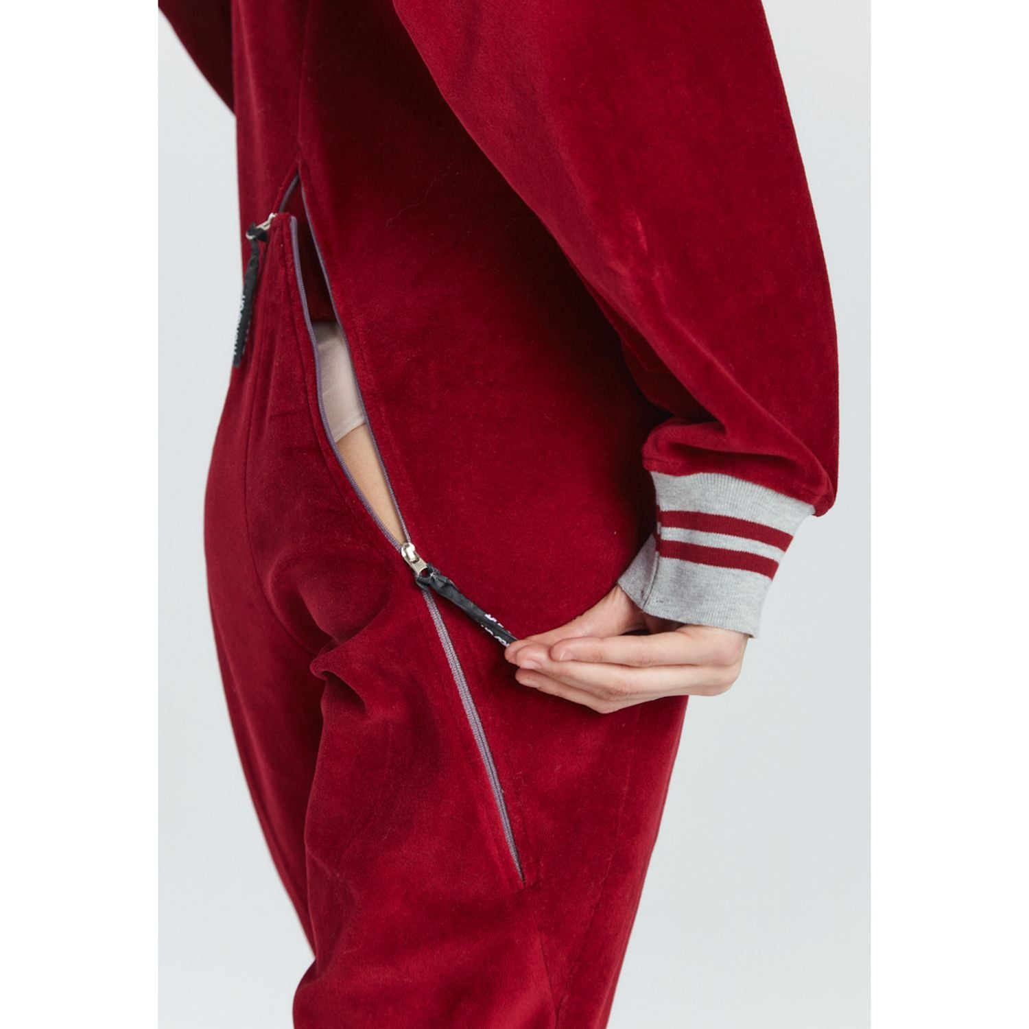 JUMPSUIT Bombersuit Red Velvet - Jumpsuit