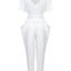 JUMPSUIT KIOTO SHORT SLEEVES white - MONOSUIT