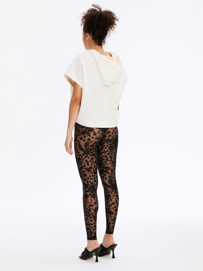 LEGGINGS Flora Black - Leggings