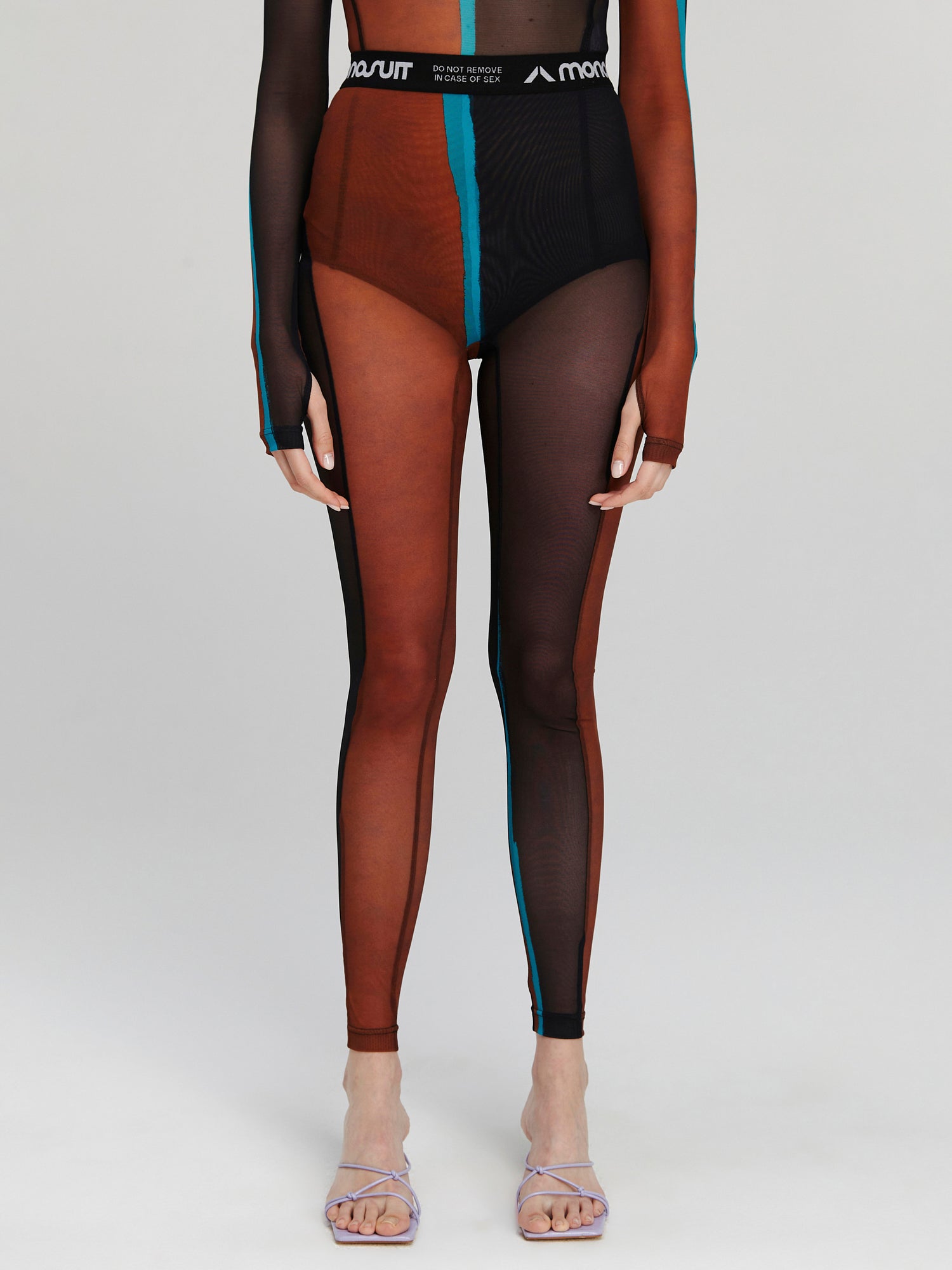 Spanx perfect front split leggings in black | ASOS