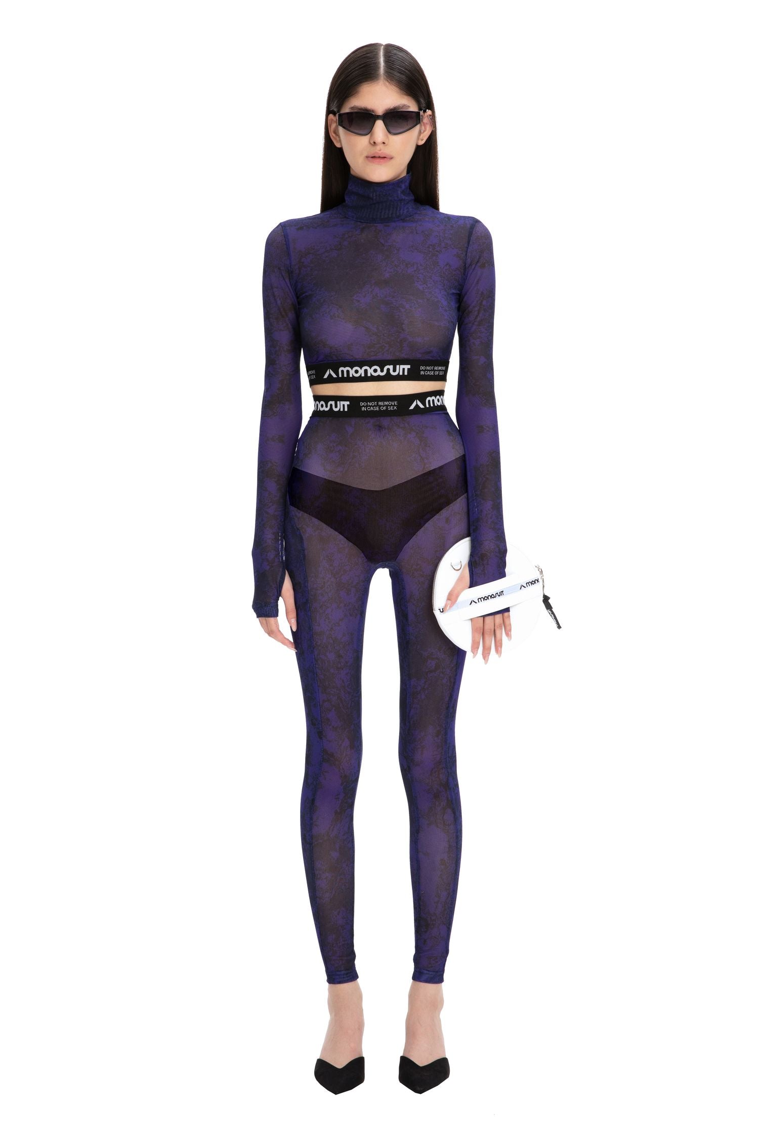 LEGGINGS Mesh Violet