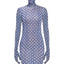 MONOSKIN DRESS-LONGSLEEVE GLOVES MINI blue - DRESS