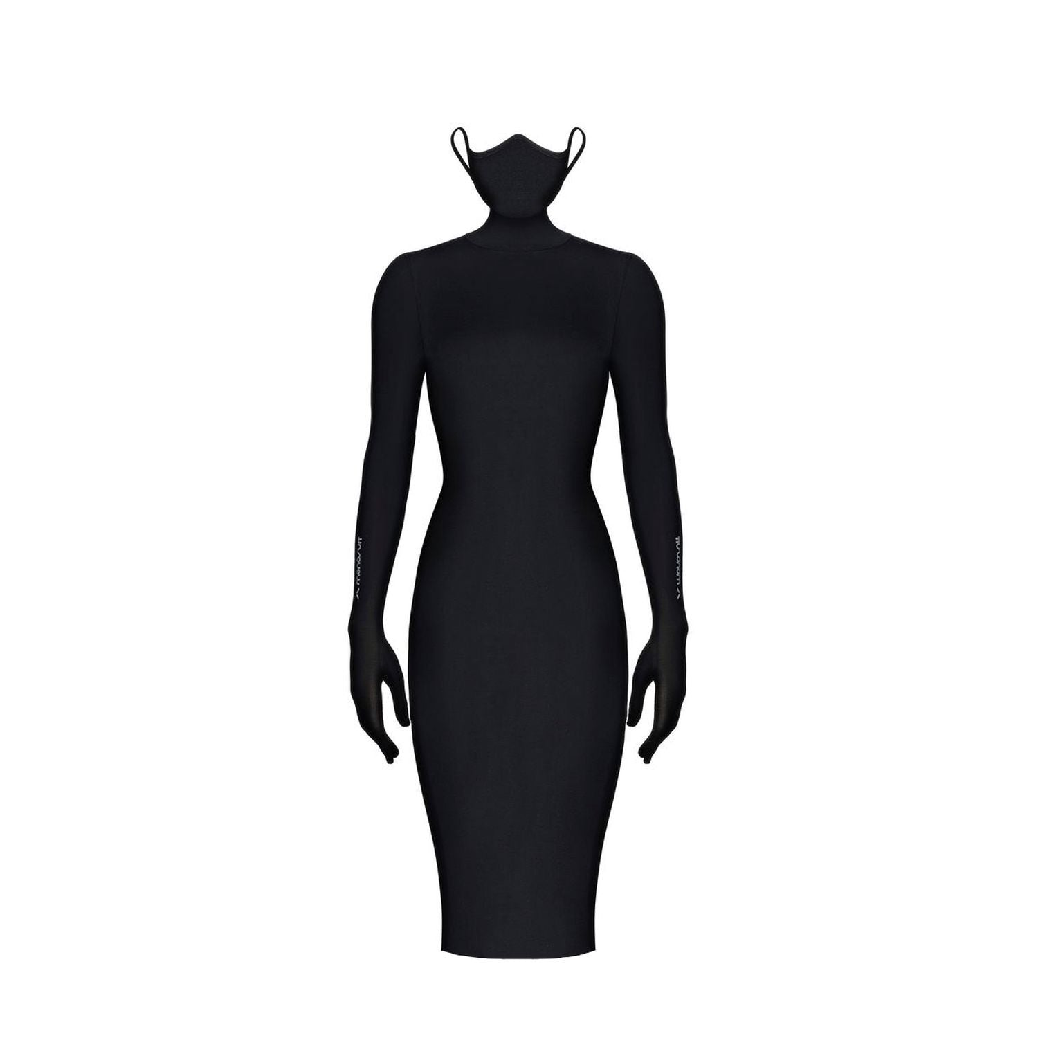 MONOSKIN DRESS MASK black N6 - DRESS