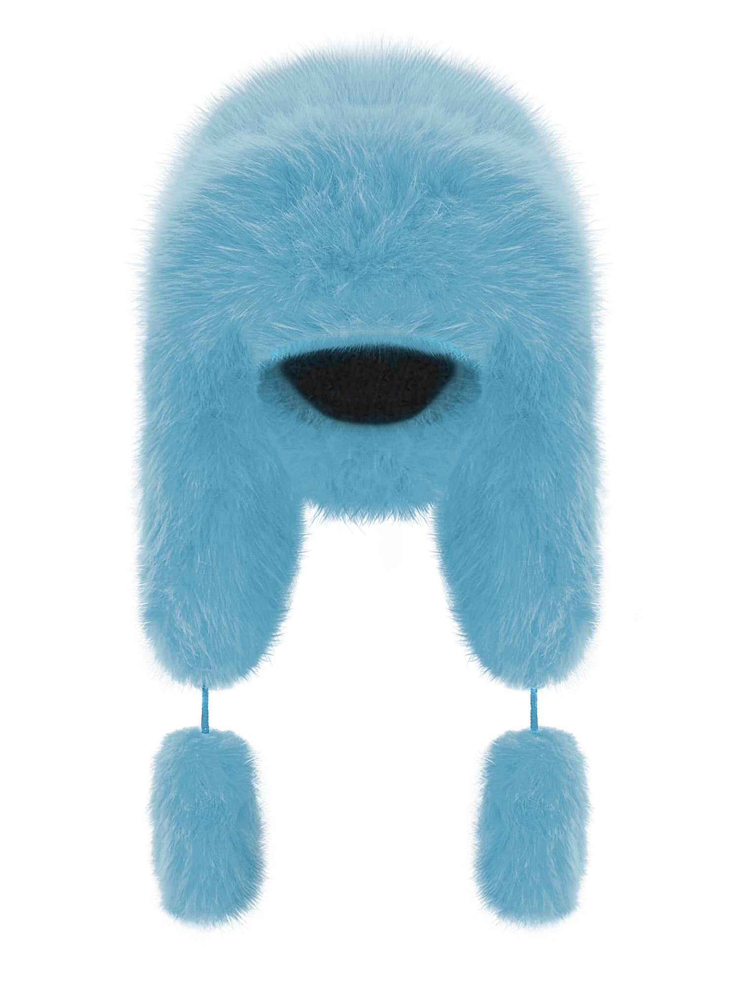 Fancy Poodle Faux Fur Hat Blue - One size / Blue - Hats