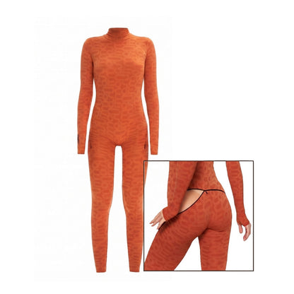 Orange Turtleneck Long Sleeve Full ECO Bodysuit