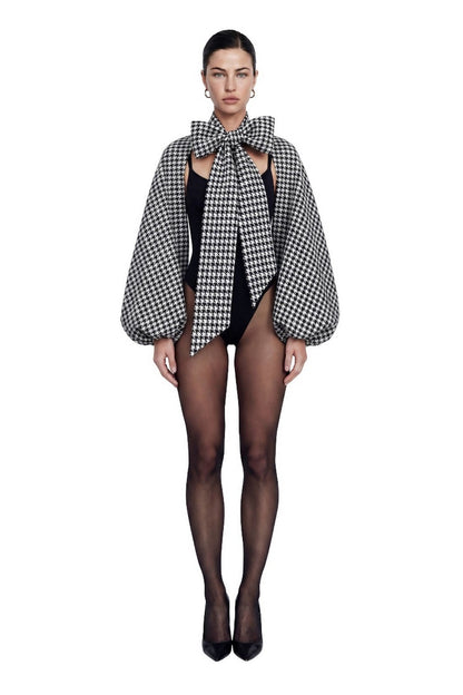 BOLERO Sleeves Herringbone Pattern