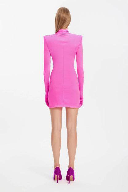 DRESS AFTER PARTY PADS Pink Velvet - MONOSUIT, S / Pink DRESS AFTER PARTY PADS Pink Velvet - MONOSUIT, S / Pink