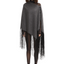 PONCHO-SKIRT grey lurex - S-L / Grey - TOP
