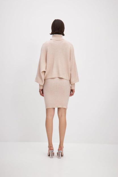 Set Sweater & Dress Stellar Harmony Beige - MONOSUIT Set Sweater & Dress Stellar Harmony Beige - MONOSUIT