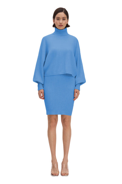 Set Sweater & Dress Stellar Harmony Blue - One Size / Blue